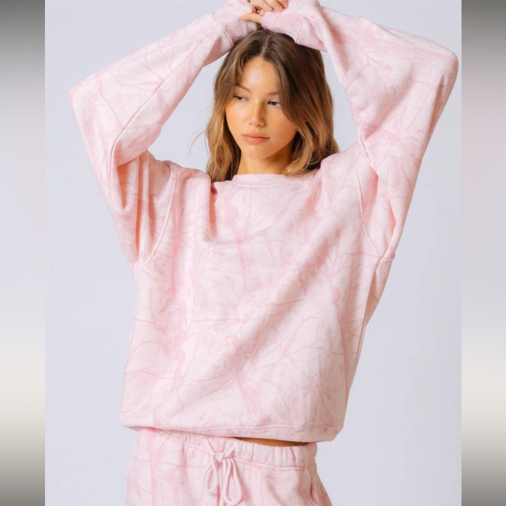 Dairy Boy Bubblegum Pink Camo Crewneck